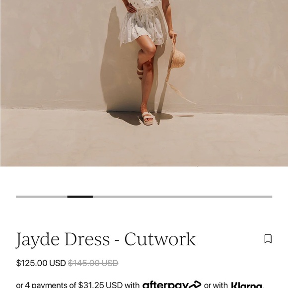 Sabo Skirt White Mini Dress - Picture 4 of 4